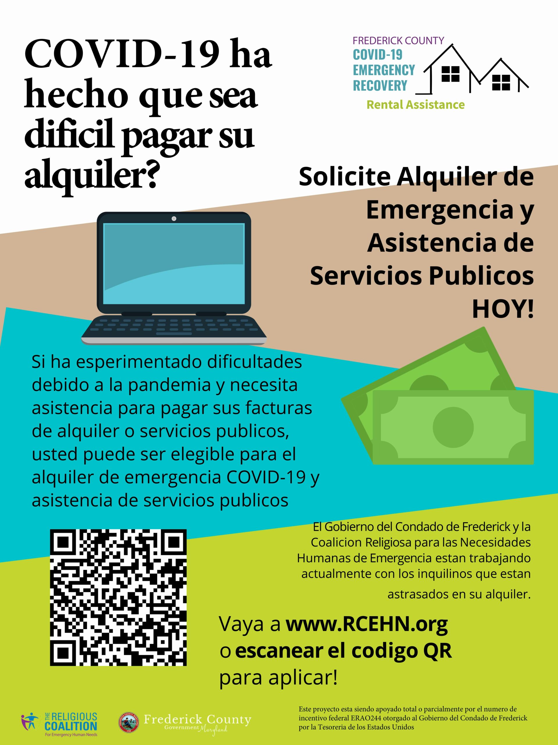 Spanish Rental Assistance Flyer Preview